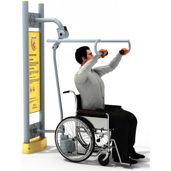 CGS Pečių, nugaros ir rankų raumenų lauko treniruoklis neįgaliems LTN-TR-018